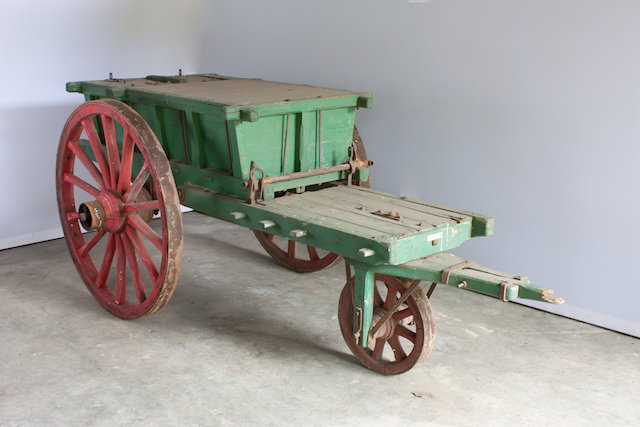 Beerkar met vaste beerbak, Karrenmuseum Essen